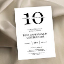 Search for corporate anniversary invitations Black and white