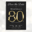 Search for 80th birthday save the dates Modern