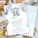 Search for drive by baby shower invitations Elephant