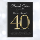 Search for 40th birthday thank you cards Milestone
