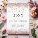 Search for rose gold graduation invitations Blush pink