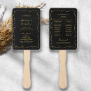 Search for celestial wedding programs Black and gold