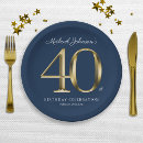 Search for 40th birthday plates Elegant