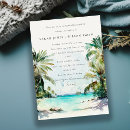 Search for palm tree rehearsal dinner invitations Watercolor