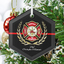 Search for firefighter ornaments Maltese cross