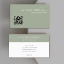 Search for sage green business cards Minimalistic