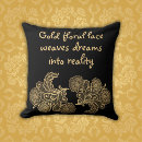 Search for black gold pillows Unique