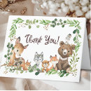 Search for woodland thank you cards Greenery
