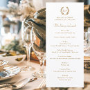 Search for monogram wedding menus Minimalist