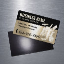 Search for cleaning service business card magnets Modern