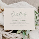 Search for mint baby shower invitations Minimal
