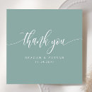 Search for teal thank you cards Simple