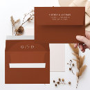 Search for rust envelopes Monogram initials