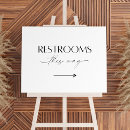 Search for restroom wedding signs Arrow