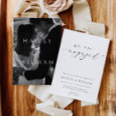 Search for formal engagement party invitations Black and white