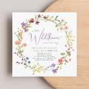 Search for square baby shower invitations Floral