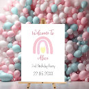 Search for 2nd birthday board posters Rainbow