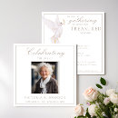 Search for dove funeral invitations Celebration of life
