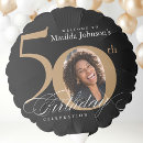 Search for 50th birthday balloons Elegant