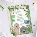 Search for jungle 4th birthday invitations Trex