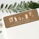 Search for bunny rabbit return address labels Woodland animals