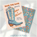 Search for cowboy boot save the dates Western
