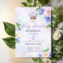 Search for enchanted fairy birthday invitations Pastel