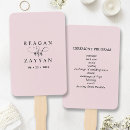 Search for blush pink wedding programs Simple