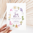 Search for dinosaur 2nd birthday invitations Two rex birthday