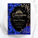 Search for royal blue butterfly invitations Gold glitter