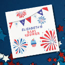 Search for 4th of july napkins Red white blue