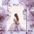 Search for purple quinceanera invitations Mexican spanish latina