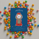 Search for bubble gum birthday invitations Gumball machine