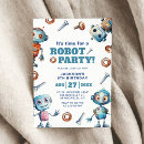 Search for robot birthday invitations Kids