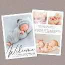 Search for welcome birth announcement cards Simple