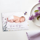 Search for butterfly photo birth announcement cards Purple