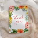 Search for luau thank you cards Pineapple