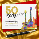 Search for rocking 50th birthday invitations Rock n roll