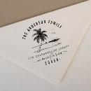 Search for tropical return address rubber stamps Palm tree