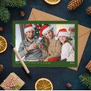 Search for group christmas cards Green minimalist clean simple