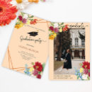 Search for gold glitter graduation invitations Meadow wild flowers