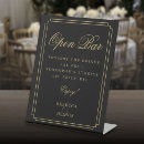 Search for art deco bar sign posters Black and gold