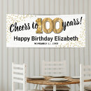 Search for 100th birthday banners Cheers to 100 years