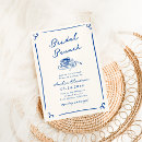 Search for navy and pink bridal shower invitations Typography