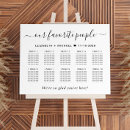 Search for signs our favorite people wedding seating charts Simple
