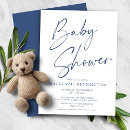 Search for denim baby shower invitations Simple minimalist