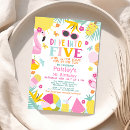 Search for dive into five birthday invitations Colorful