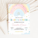 Search for rainbow baby sprinkle invitations Pink