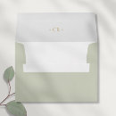 Search for sage green wedding envelopes Floral botanical