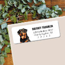 Search for rottweiler return address labels Rottie